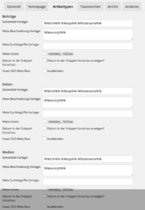 Tipos de artículos - Plantillas de títulos SEO