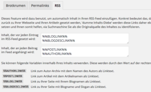 - Yoast SEO Optimización RSS