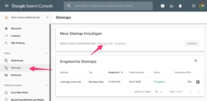 Google Search Console - Soumettre un plan du site