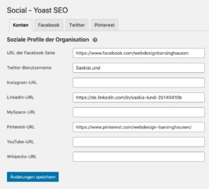 Yoast SEO - Social - Konten