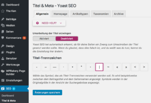 Habilitar reglas de reescritura forzada - marque esta casilla si el título de su página se muestra dos veces o se genera otra salida incorrecta.
