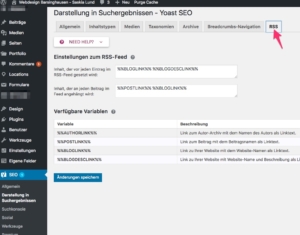 Yoast SEO 7.x Darstellung in den Suchergebnissen - RSS