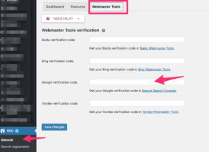 &bull; allgemein-google-verificationcode
