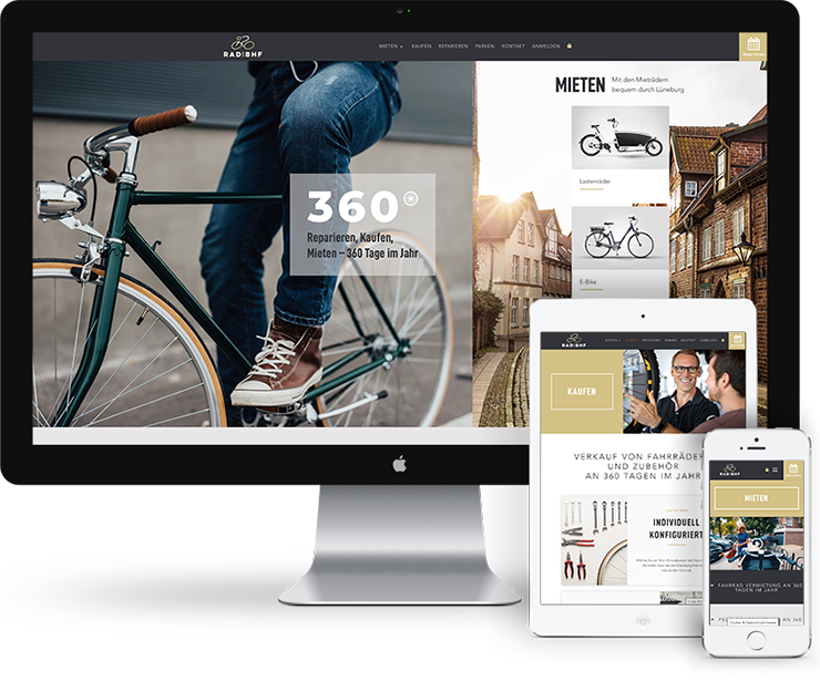 Rad am Bahnhof Lüneburg