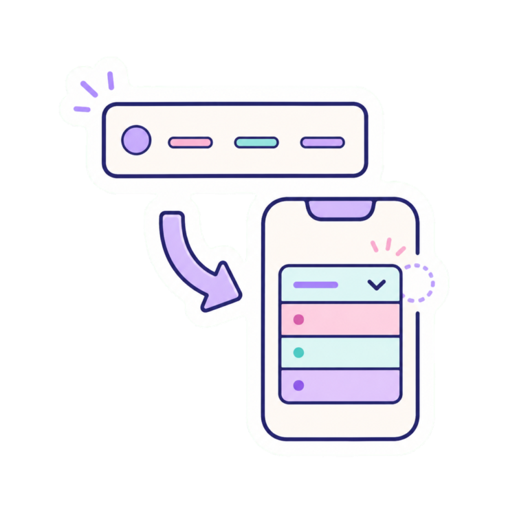 Illustration für Responsive Mobile Select Menu